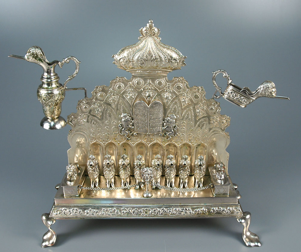 German Hanukkah Menorah (Hannukiah)