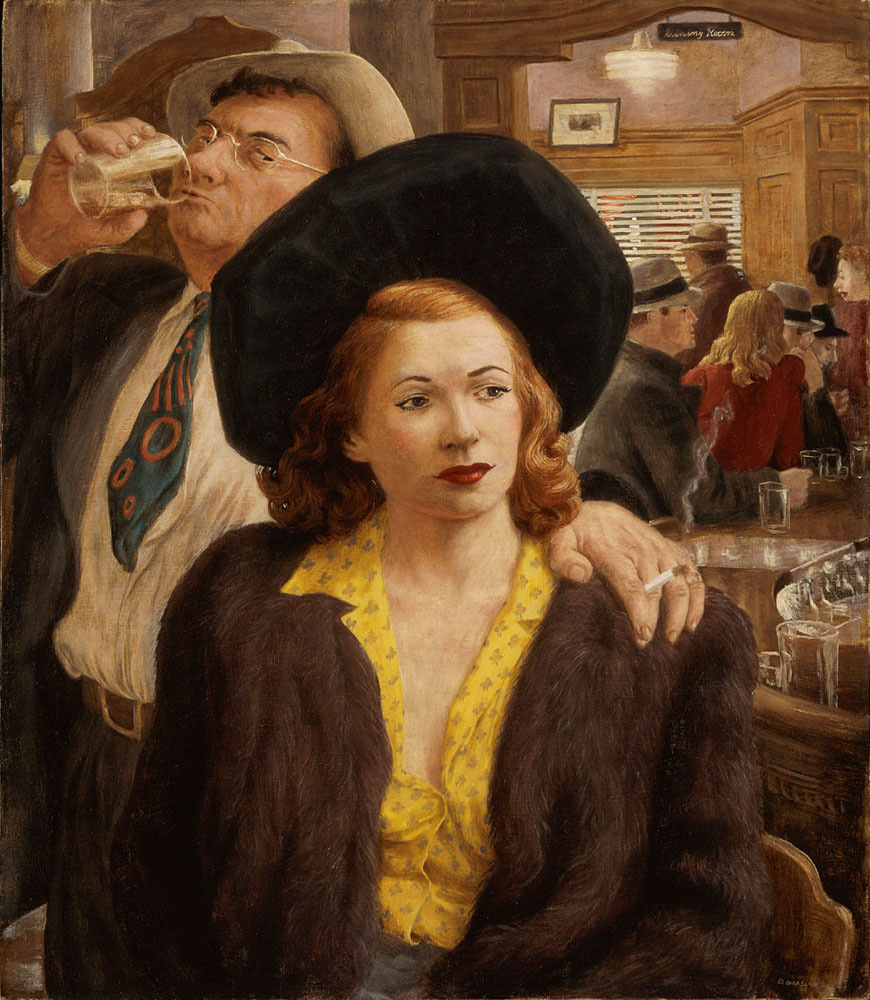 Bar Scene by Douglas Gorsline