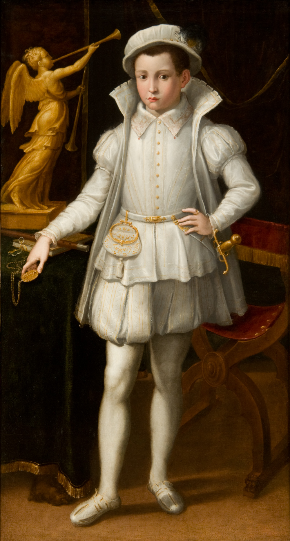 Portrait of a Boy of the Bracciforte Family of Piacenza by Girolamo Mazzola Bedoli