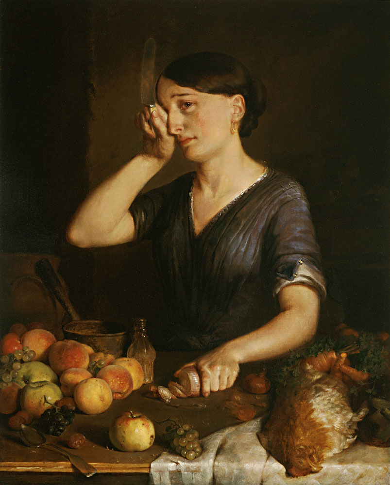 Peeling Onions by Lilly Martin Spencer